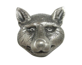 Teksturowane Fox głowy wisiorek magnes
