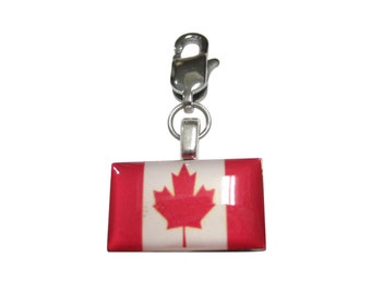 Canada Flag Pendant Zipper Pull Charm