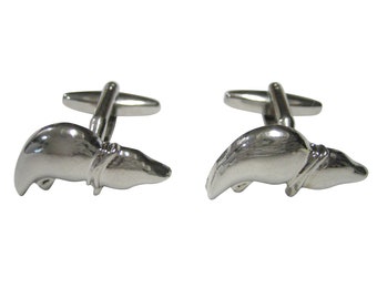 Silver Toned Anatomical Medical Hepatologist Liver Cufflinks
