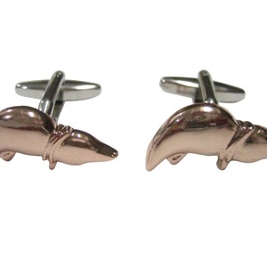 Silver Toned Textured Dolphin Cufflinks Silver Toned Textured Dolphin Cufflinks