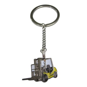 Colored Flat Industrial Warehouse Forklift Pendant Keychain