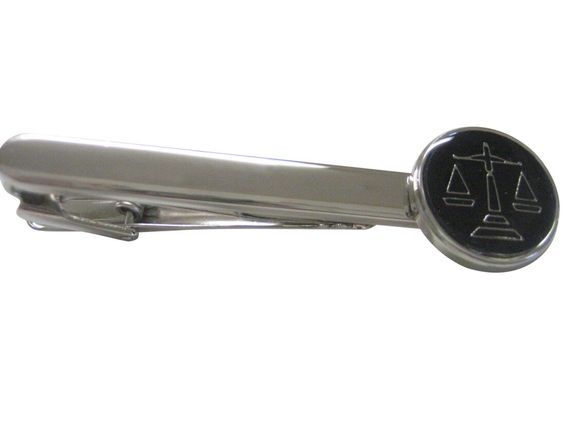 Scale of Justice Law Tie Clips Etsy