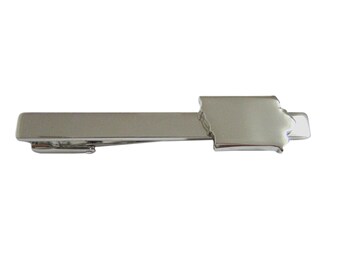 Iowa State Map Shape Square Tie Clip