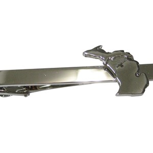 Michigan State Map Shape Tie Clip image 1