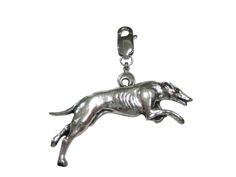 Greyhound Dog Pendant NEW Charm Zipper Pull Outlet sale feature