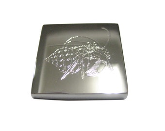 Plata Toned Etched Hermit Crab Magnet