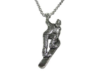 Snowboarder Pendant Necklace