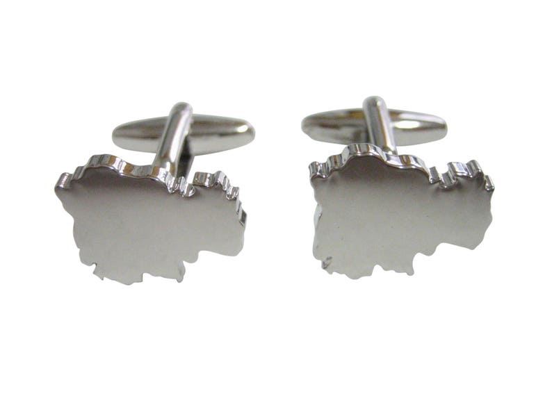 Cambodia Map Shape Cufflinks