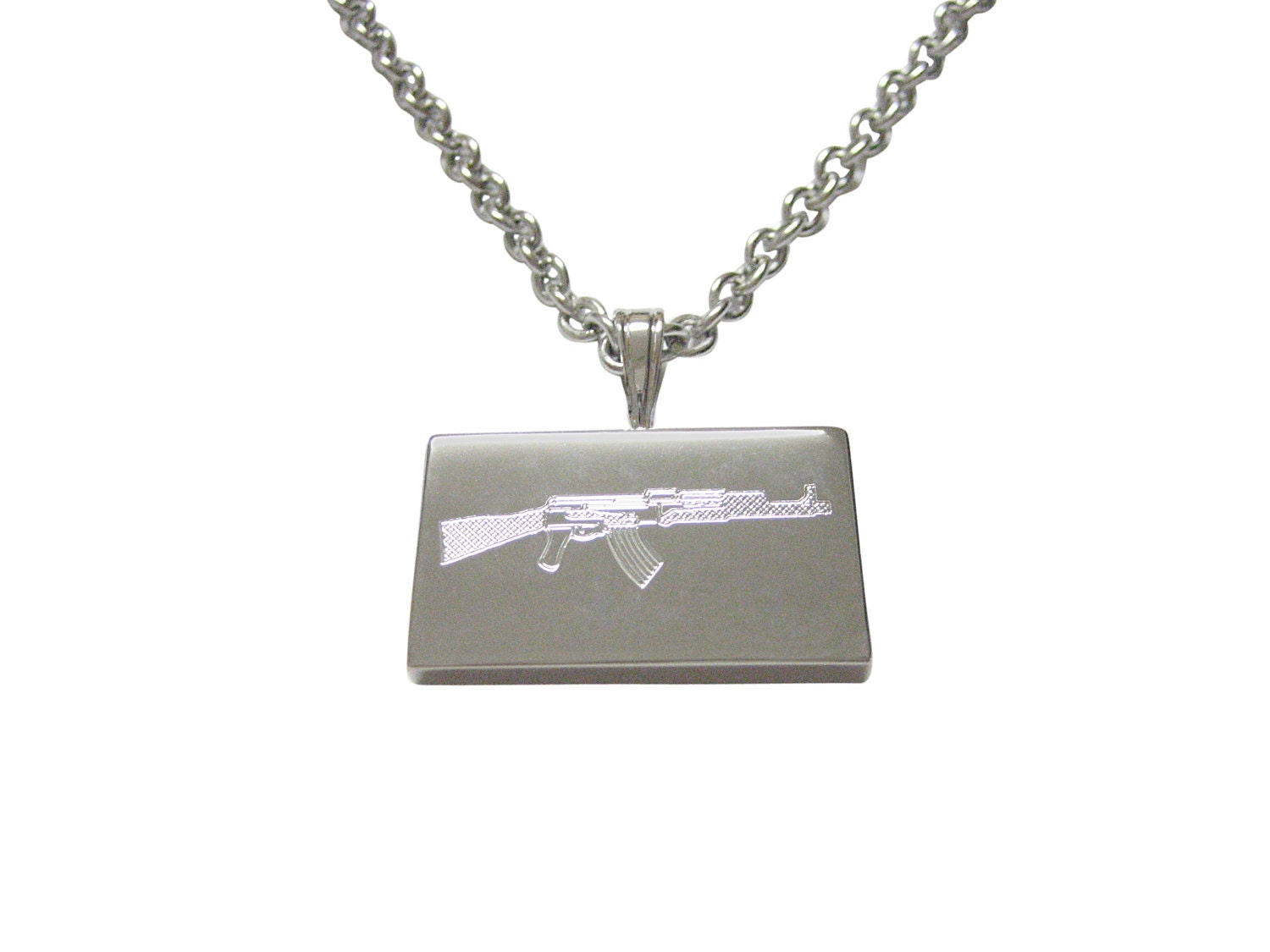 AK47 Rifle Silver Pendant, Machine Gun Pendant, Combat Rifle Mens Necklace,  Gift for Him, 925K Sterling Gamers' Necklace, Soldiers Jewelry - Etsy Sweden