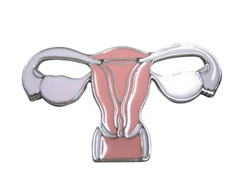 Pink Toned OBGYN Anatomy Uterus Magnet