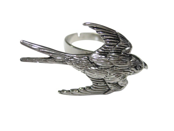 Sterling Silver Love Birds Rings - Affordable Silver - Martha Jackson