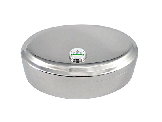 Ireland Flag Pendant Oval Trinket Jewelry Box