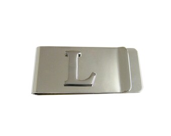 Monogram Letter L Money Clip