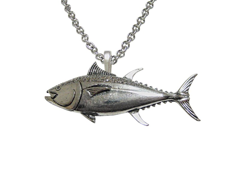 Tuna Fish Pendant Necklace image 1