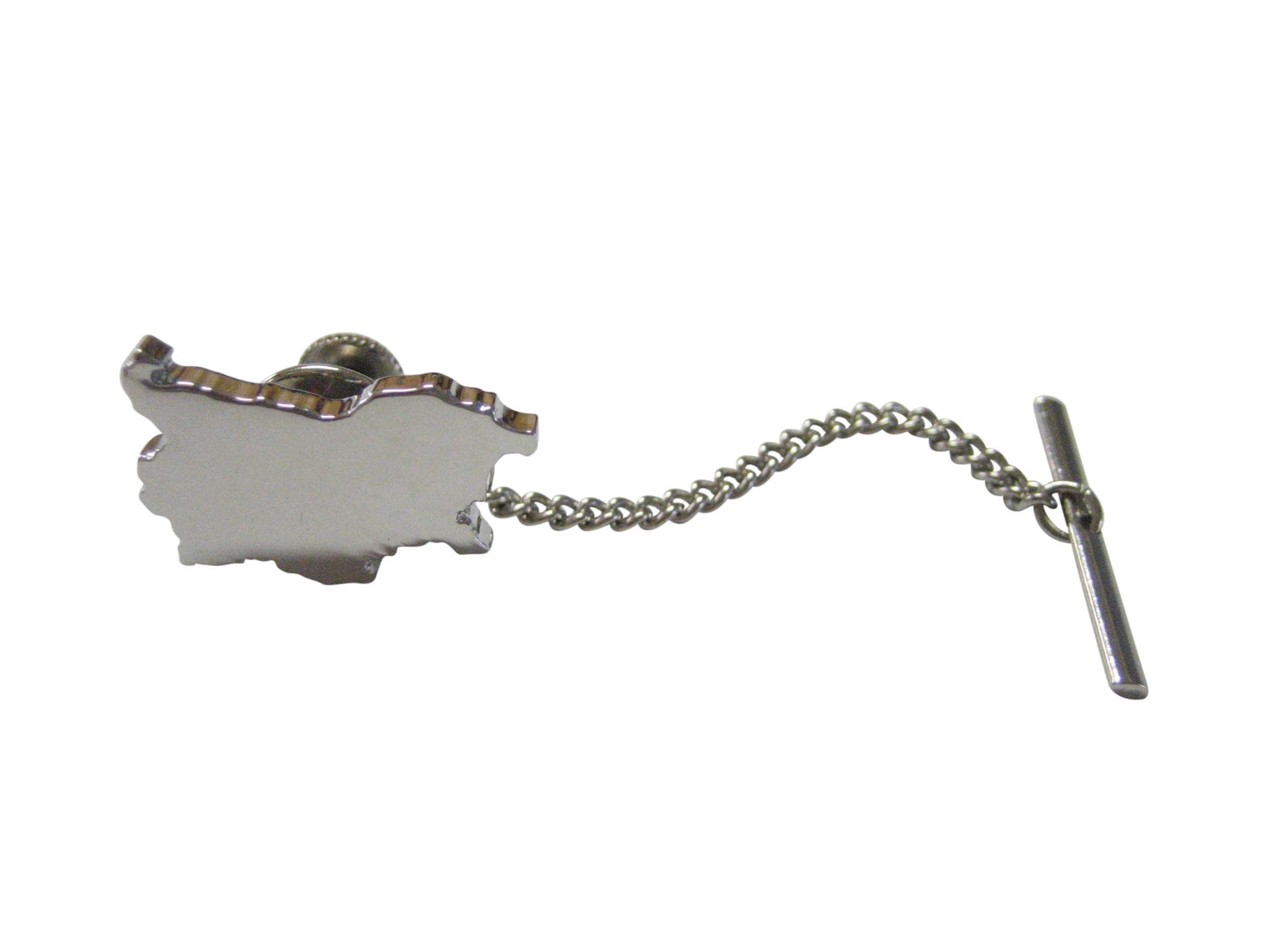 Bulgaria Map Shape Square Tie Clip Bulgaria Map Shape Square Tie Clip