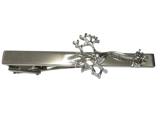 Silver Toned Anatomical Neuron Nerve Cells Tie Clip