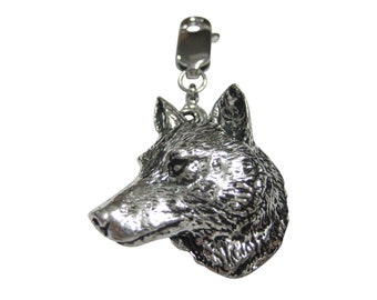 Wolf Kopf Anhänger Reißverschluss Pull Charm