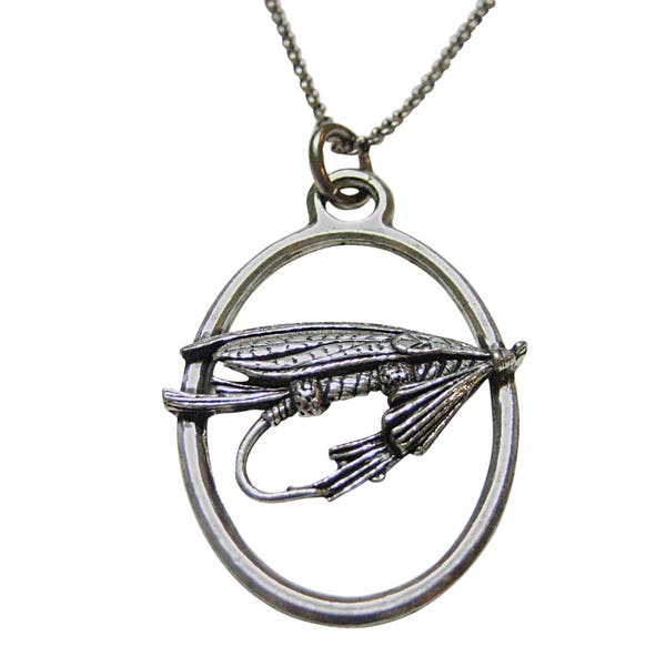Fly Fishing Necklace Etsy