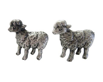 Textured Sheep Cufflinks