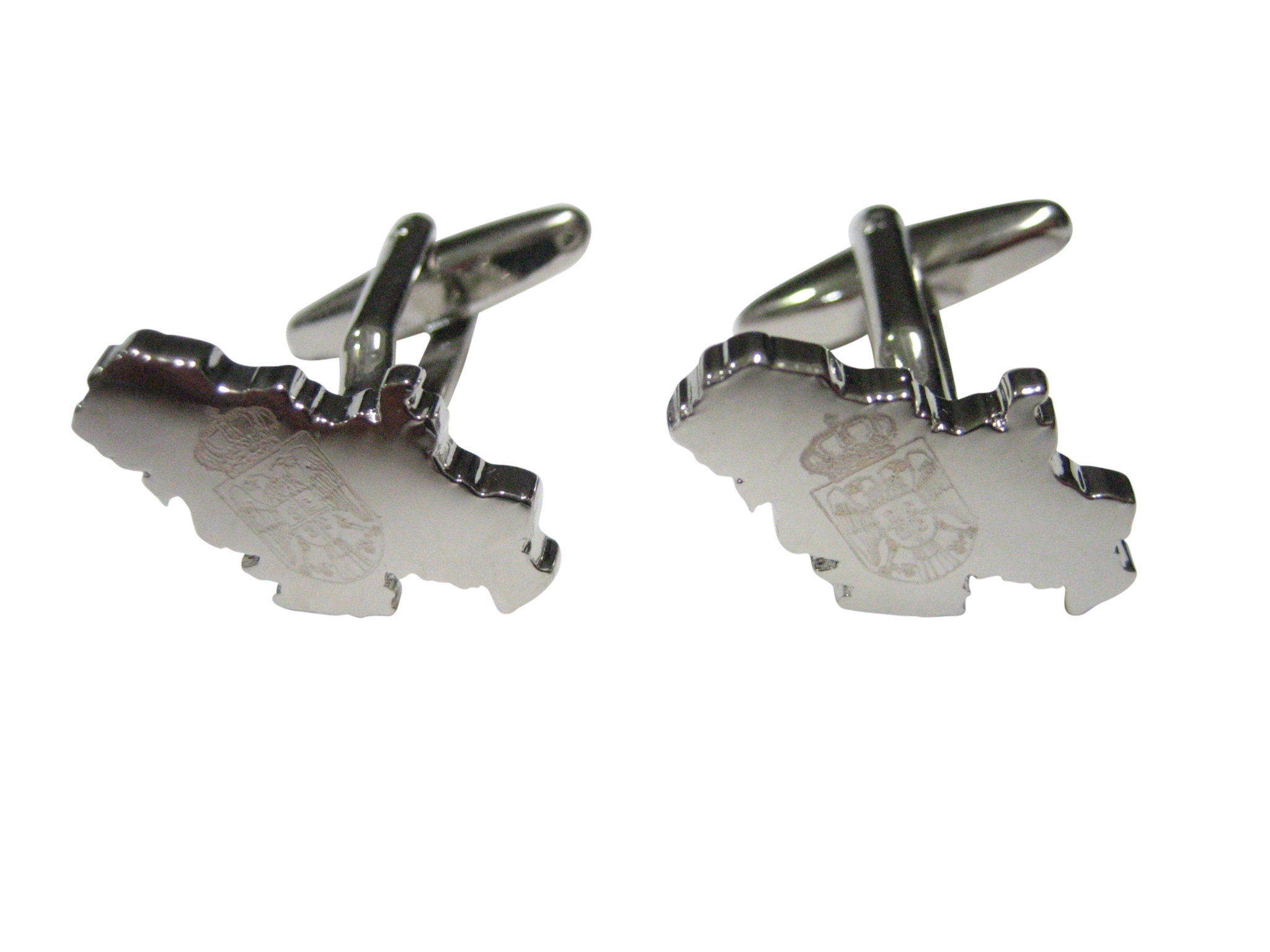 Kiola Designs Washington DC Map Shape Cufflinks