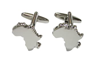 Africa Map Shape Cufflinks