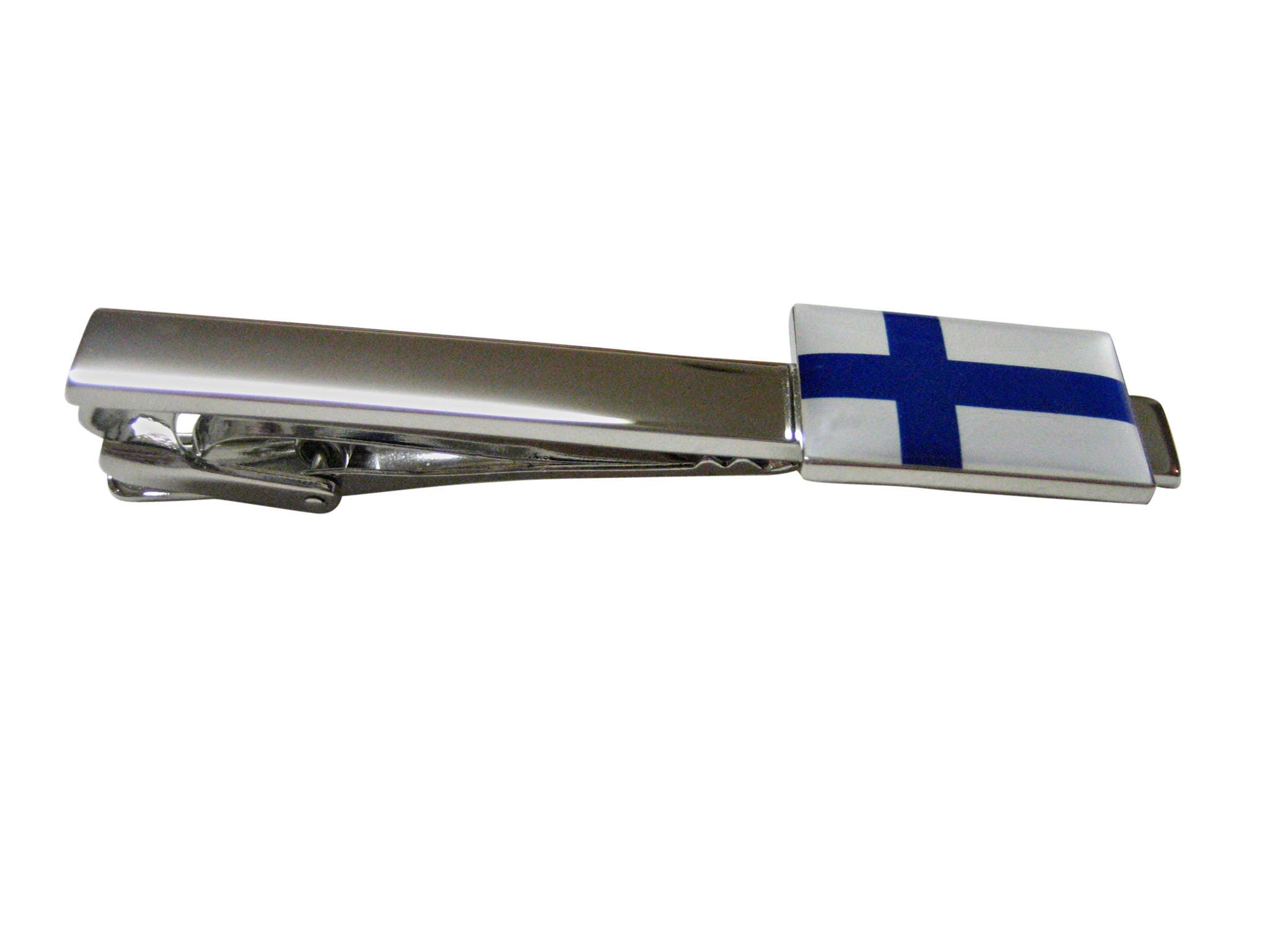 Finland Flag Square Tie Clip Finland Flag Square Tie Clip