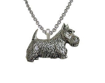 Scottish Terrier Dog Pendant Necklace