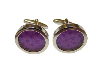 Polka Dot Light Purple Colored Classic Cufflinks