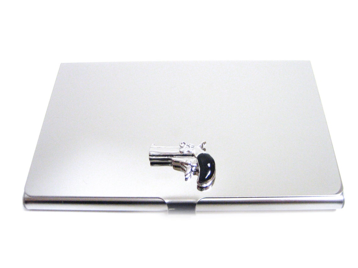 Hand Gun Business Card Holder Etsy