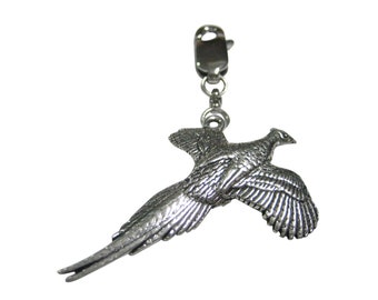 Pheasant Bird Pendant Zipper Pull Charm