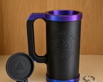 Porta-Latas Personalizado - Suporta latas de  330ml e 500ml com Botão de Ajuste Rápido na Alça