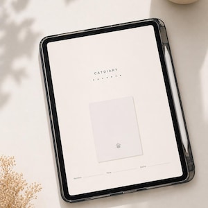 Cat Diary Digital Planner | Pet Journal for Cats | Cat Care Tracker | Kitten Organizer | Editable PDF for iPad | Instant Download