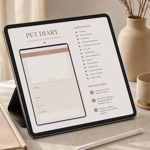 Pet Diary Digital Planner for Tablets | Pet Journal PDF | Dog & Cat Planner | Pet Care Tracker | GoodNotes Notability Planner