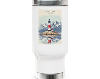 ハンドル付きステンレス製トラベルマグ、14オンス