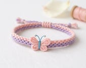 Blossom Wing Crochet Bracelet Pattern, Butterfly Applique Tutorial (PDF Download)