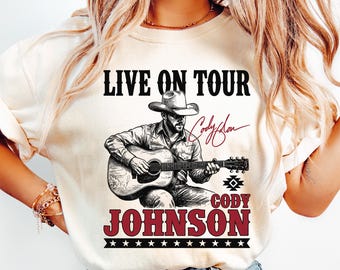 Cody Johnson Live Tour 2026 PNG File Transparent Background (Digital Download)
