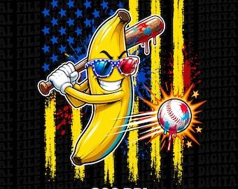 Banane lustige Cartoon Kinder Jugend Jungen Mädchen PNG (Digital Download)