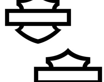 Motorcycle Decals #2 Pieces  4”x5”  Vinyl Decal.