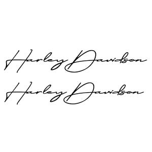 HD handscript Decals #2 Pieces 2"x10" Vinyl Decal.