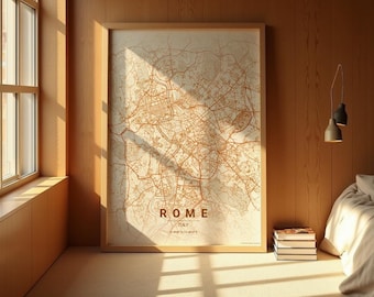 Personalized Map Print of a Special Place, Custom City Poster with Coordinates, Printable Gift for Anniversary, Wedding, New Home