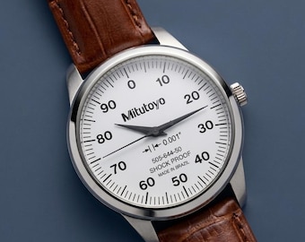 Reloj de pulsera personalizado con esfera Mitutoyo