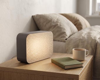 3D Printed Honeycomb Panel Lamp, Modern Ambient Accent Light, Scandinavian Decor