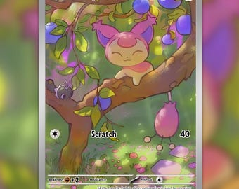 skitty full art pokemon card - (113/160) Mint / near mint condition trading card Skitty full art card for