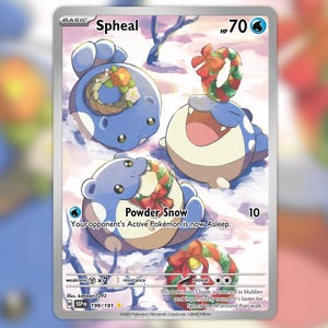 spheal pokemon card full art PSA 10 #111 Super Electric Breaker SV8 Japanese GorillaTCG Colorless Retreat Cost Spheal - Mysterious Treasures -