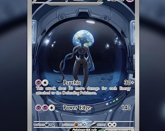 Carta proxy de Deoxys Full Art – Arte de fan hecho a mano