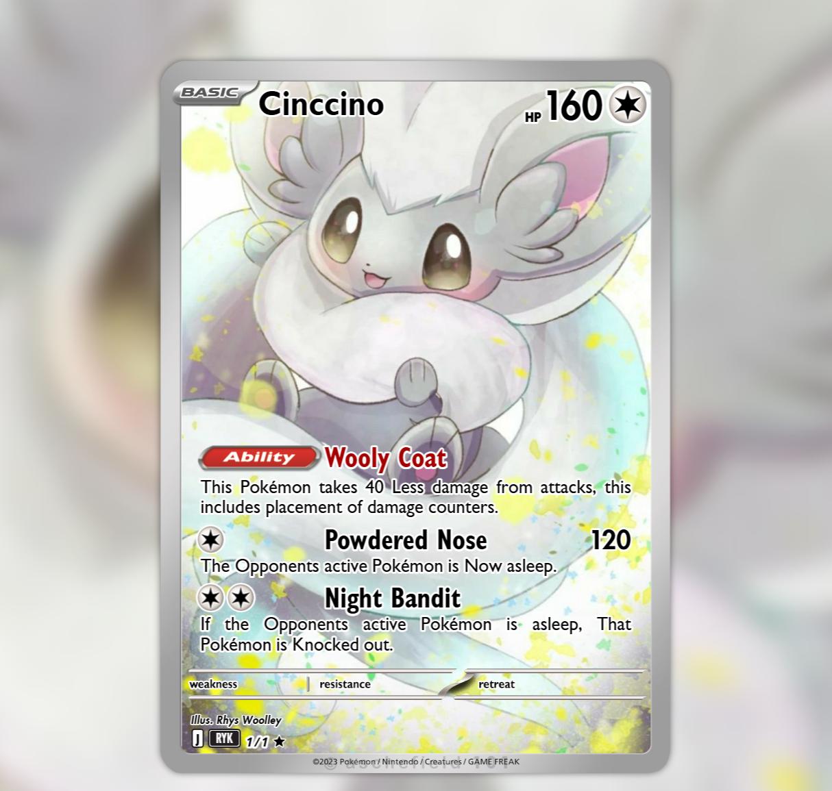 Cinccino Card - Etsy Cinccino Card - Etsy