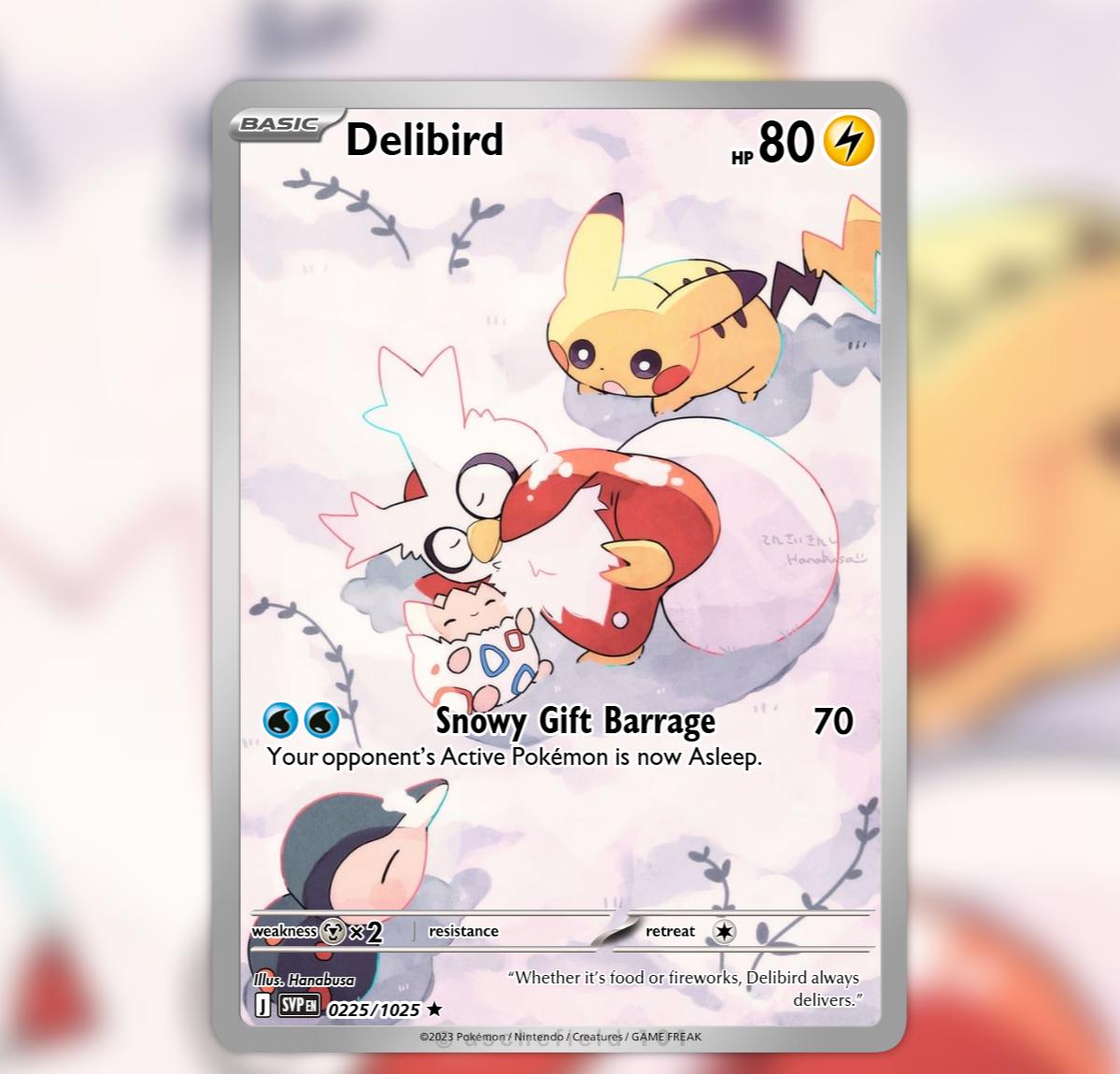 Delibird Card - Etsy Delibird Card - Etsy