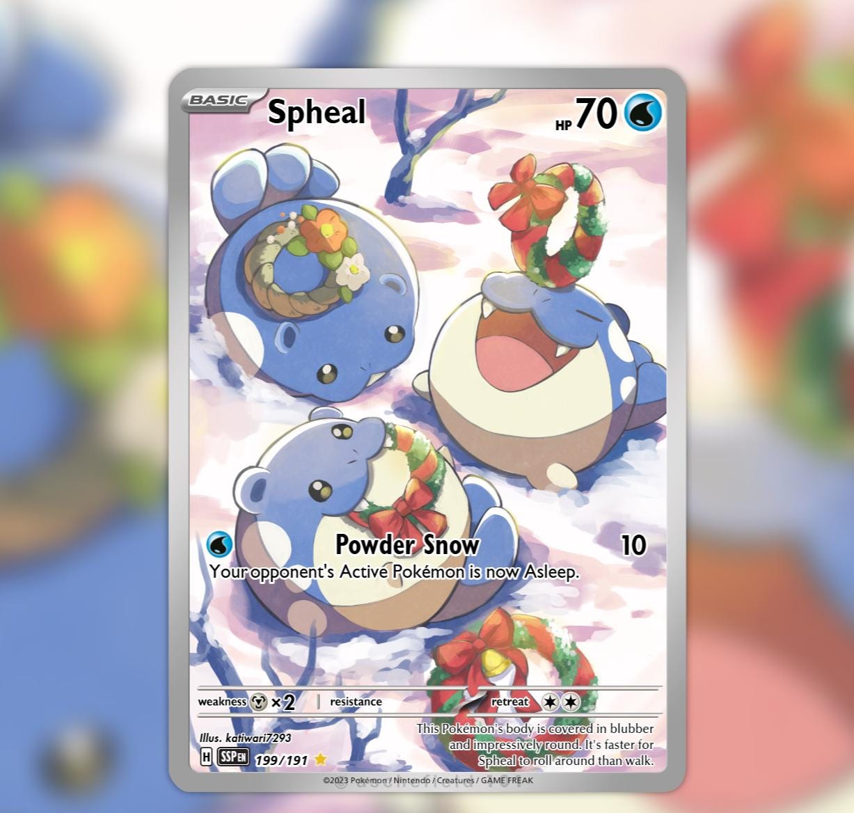 Spheal Card - Etsy UK