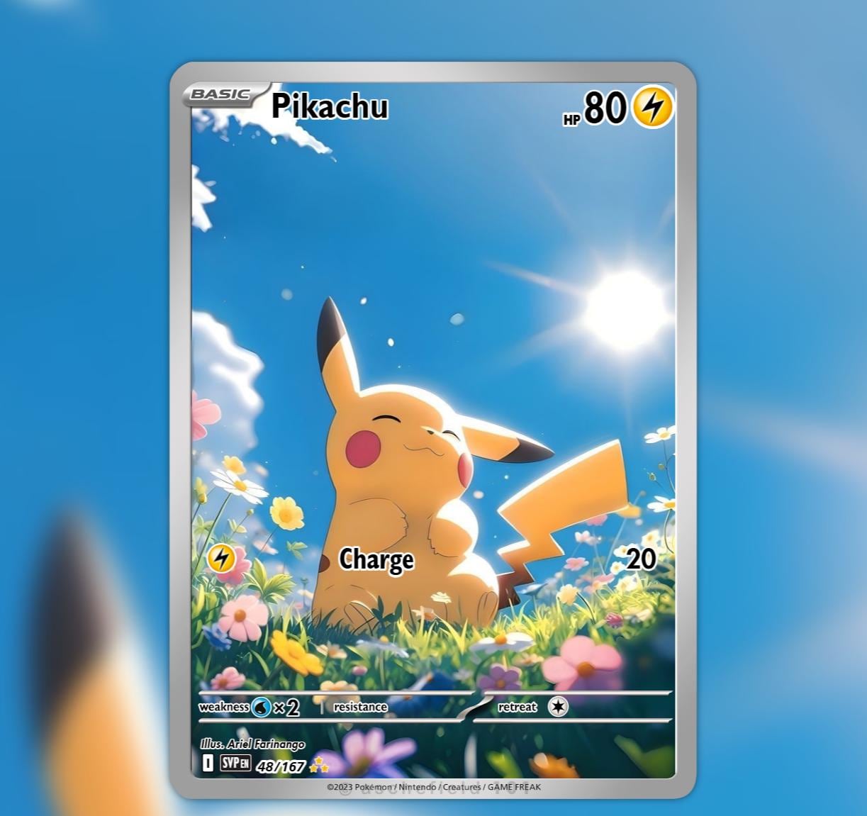 Ooyamas Pikachu Card - Etsy