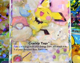Pichu handgemaakte TCG proxy fanart kaart volledige illustratie Wijsheid van zee en hemel